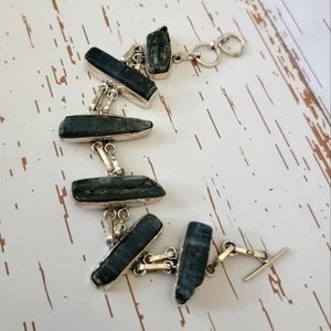 Kyanite bracelet silver .925